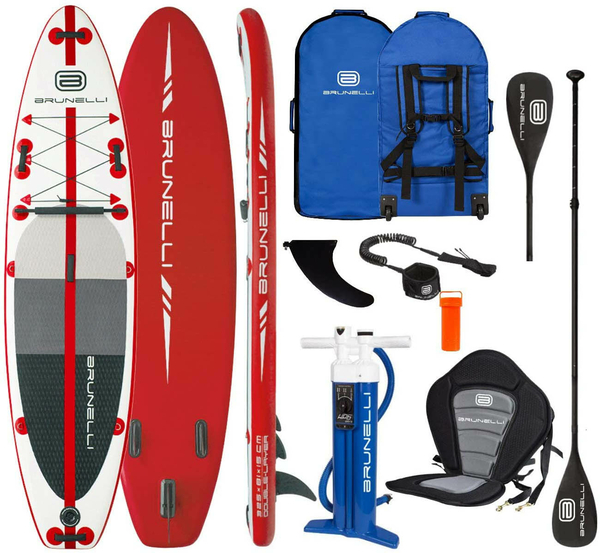Brunelli 10.8 Premium SUP Board Stand Up Paddle Surf-Board aufblasbar Paddel ISUP 325cm 