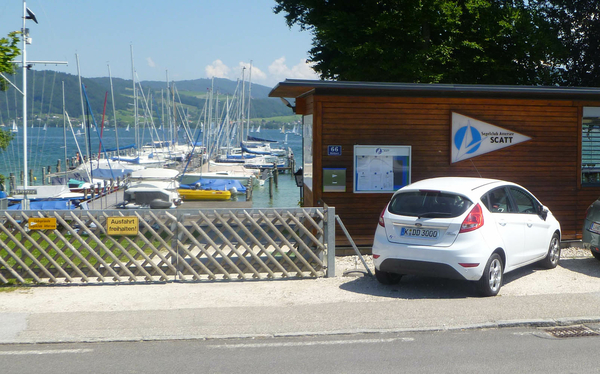 Scatt-Clubhaus mit Blick zum Clubsteeg