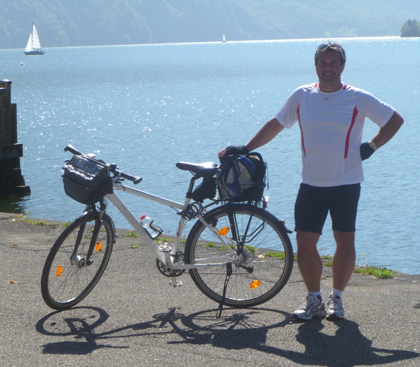 In Traunkirchen im Rahmen der 4-Seen-Radtour (Traunsee, Wolfgangsee, Mondsee, Attersee), 2014_09_17