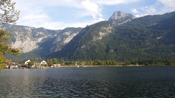 Blick zurück auf`s Strandbad in Obertraun