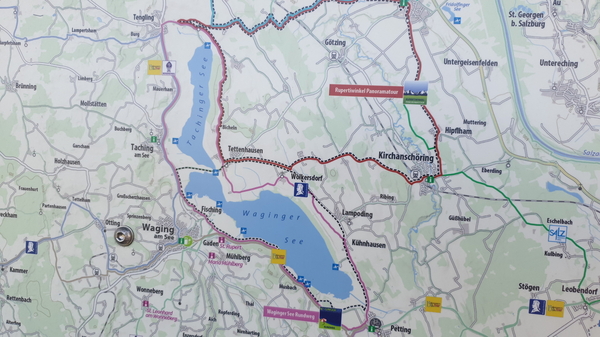 Die Karte für die Radtour in der Übersicht