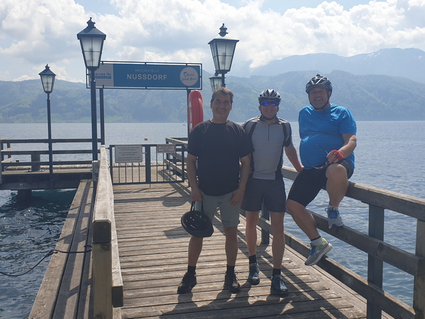 Fotopause am Dampfersteg in Nussdorf