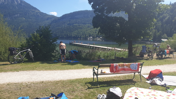 Der Steg vom Strandbad wartete schon auf mich…