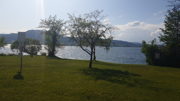 Einer meiner Lieblingsbadeplätze in der Alexenau, Bramosen, links vom Yachthafen