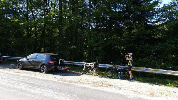 Unser bevorzugter Parkplatz außerhalb von Bad Ischl Richtung Rettenbachtal