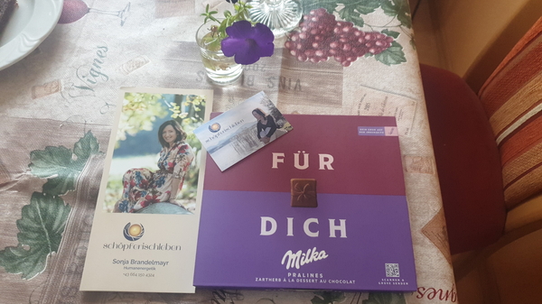 Der "süße Verführungs-Gruß" am 1. Tag nach meinem Geburtstag