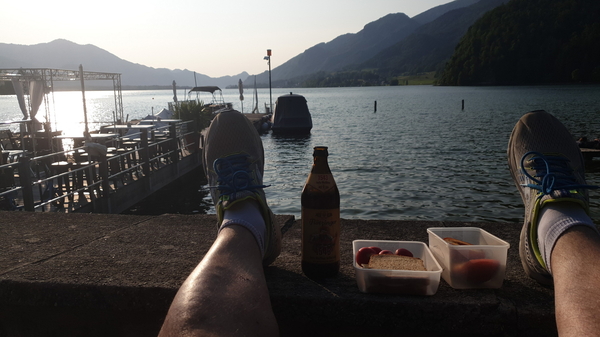 Halbzeitpause an der Promenade in Strobl am Wolfgangsee